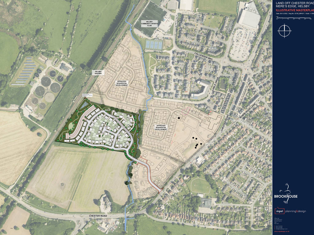 Illustrative masterplan for development page Hapsford resi project 1