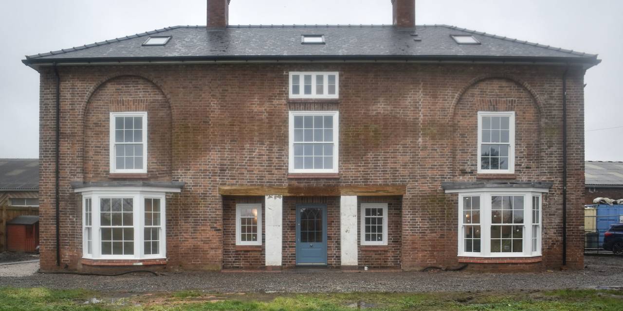 Work completed on Crewe Hall Farmhouse Barnston Estate